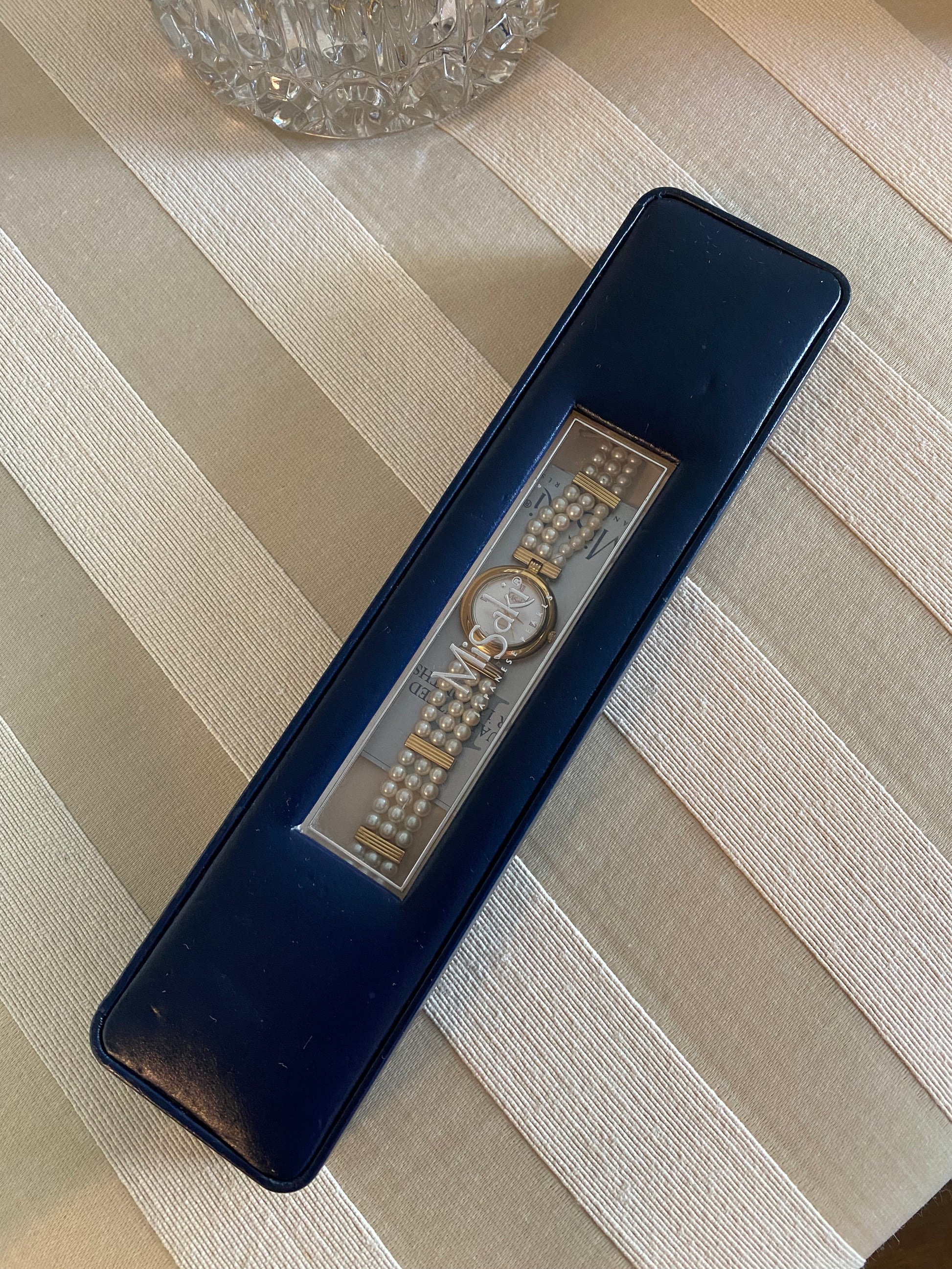 Vintage Gold Misaki Pearls Ladies Watch