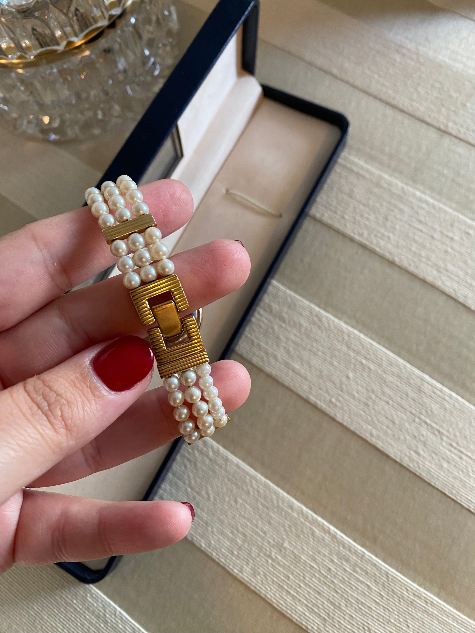 Vintage Gold Misaki Pearls Ladies Watch