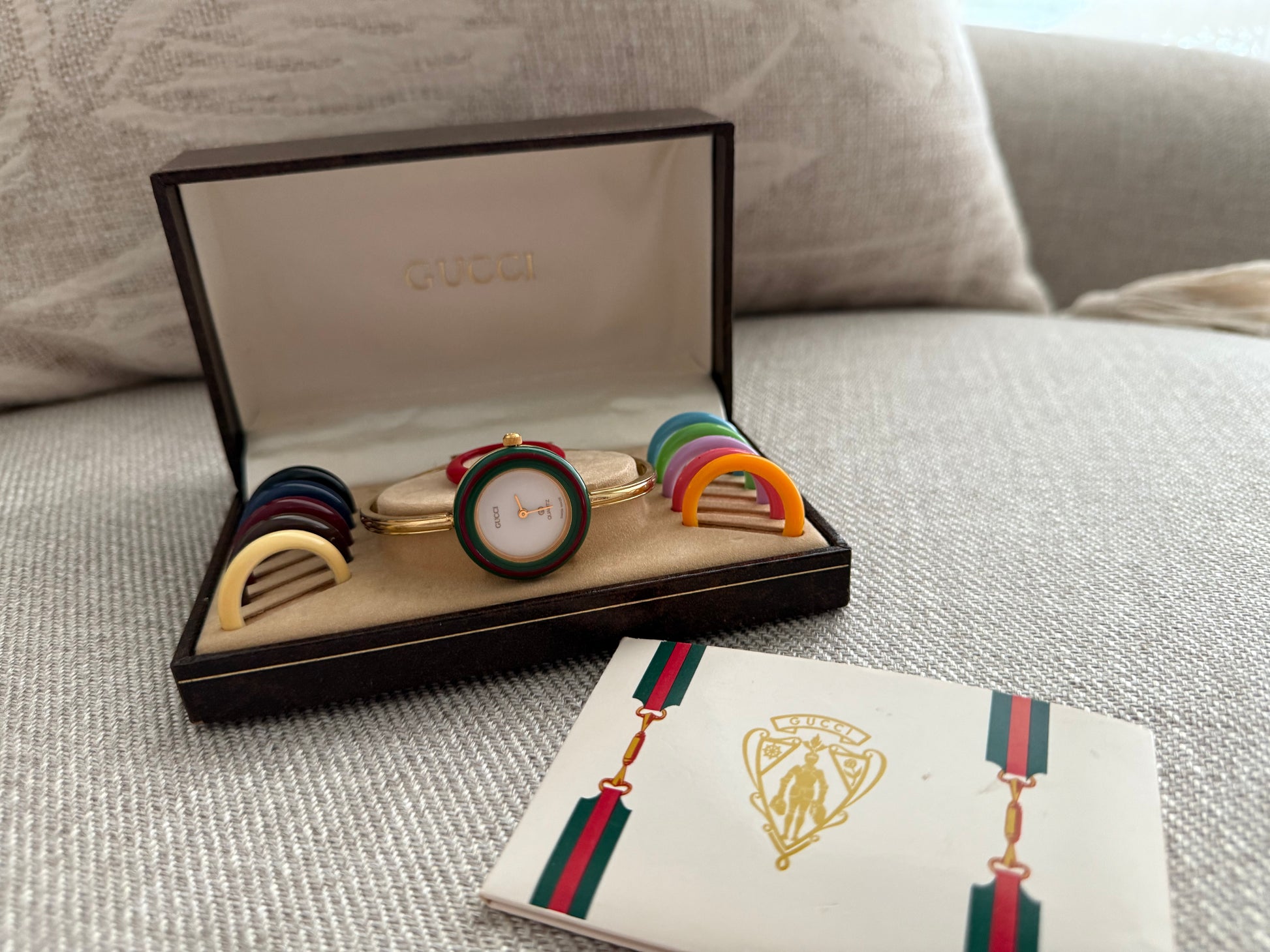 1987 Gucci 1100-L Vintage Ladies 18k Gold plated Watch