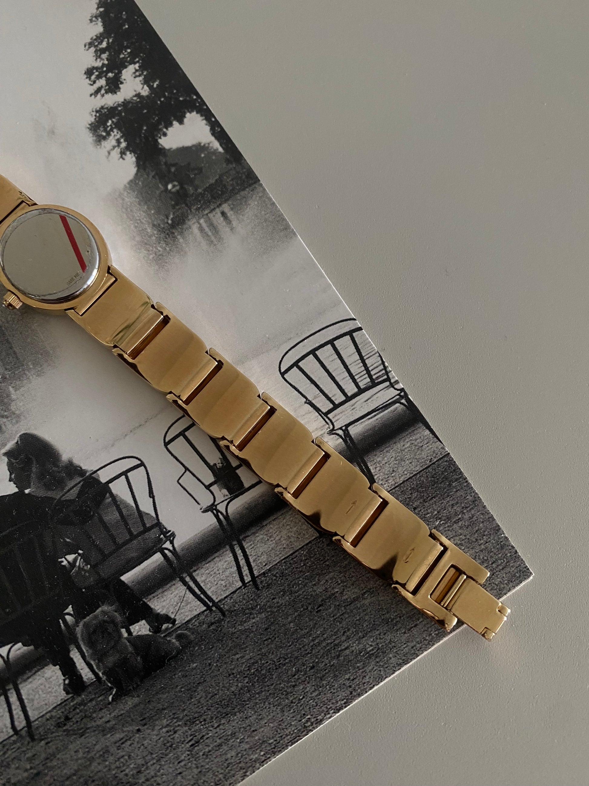 Vintage 1980s Gold tone Diamond Accent Wittnauer By Longines Dainty Ladies Watch