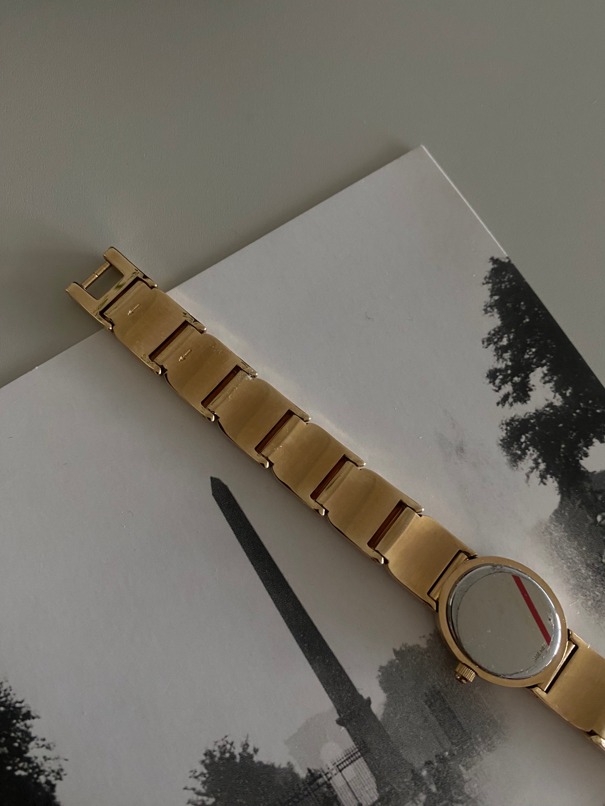 Vintage 1980s Gold tone Diamond Accent Wittnauer By Longines Dainty Ladies Watch